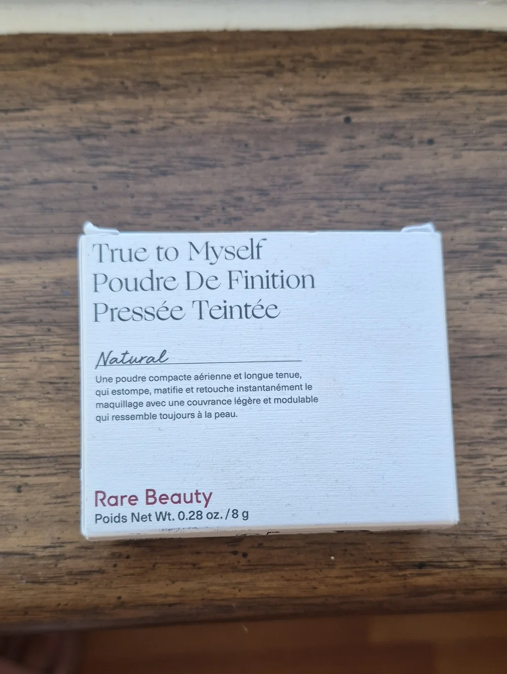 Rare Beauty True to Myself Pressed Powder - Natural (White Box, Pink Logo)